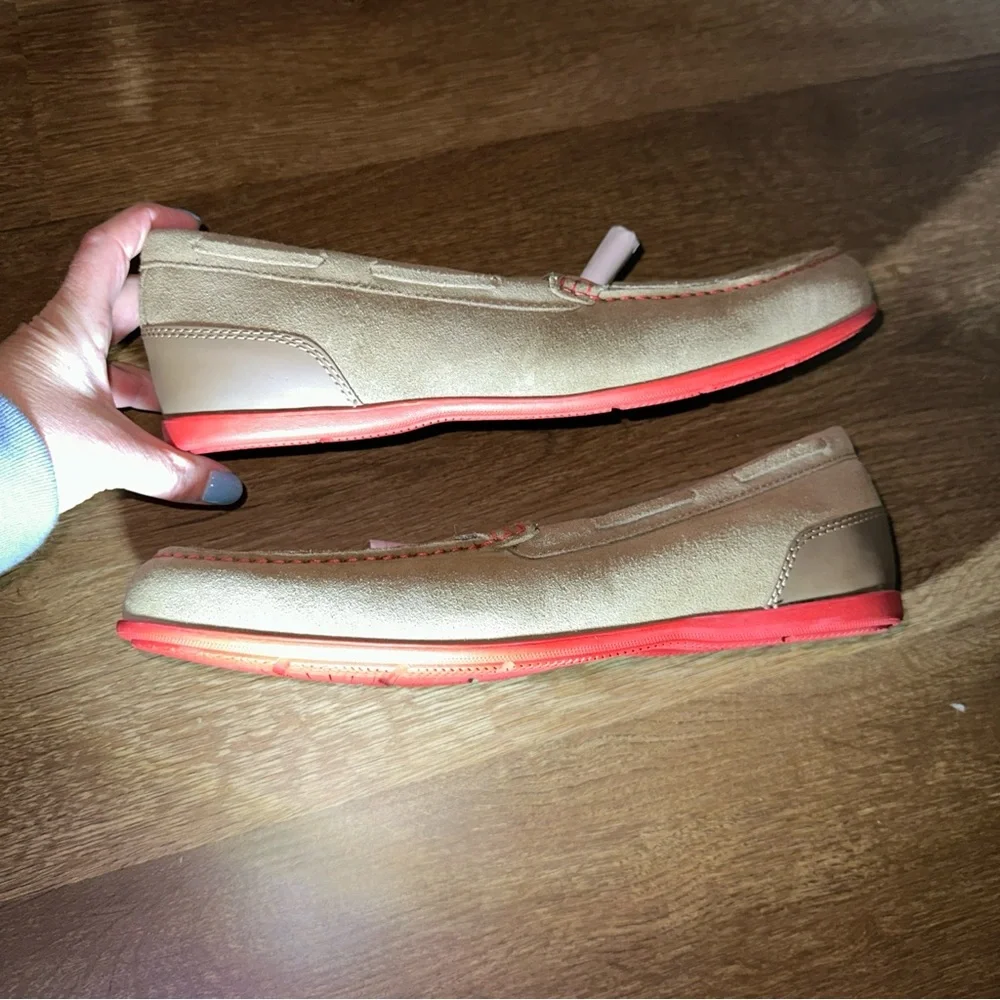 Rockport Malcolm‎ Tassel Loafers Mens 10.5 Tan Suede Slip On Comfort New